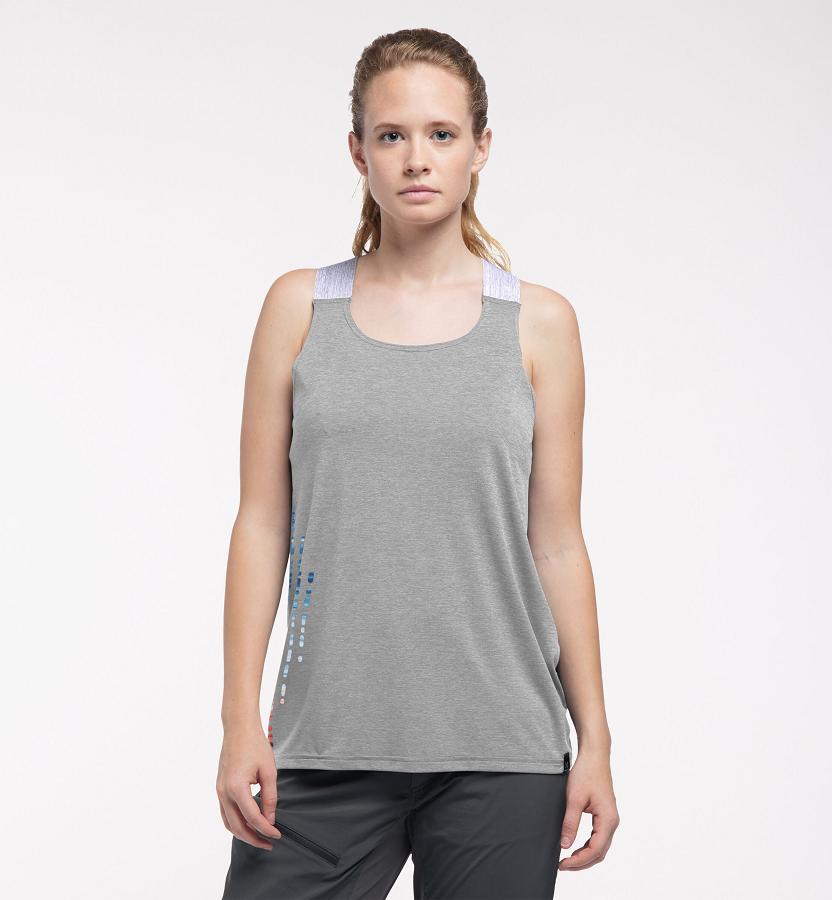 Haglöfs Womens Ridge T-Shirt Grey New Zealand 46918DCME